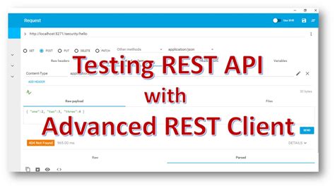 Restlet client rest api testing م